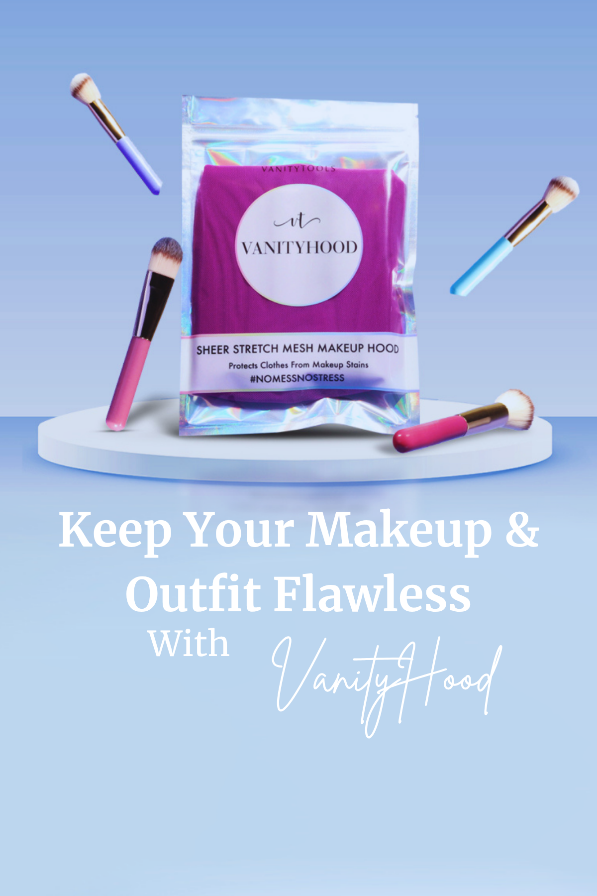 VanityHood makeup hood product with brushes